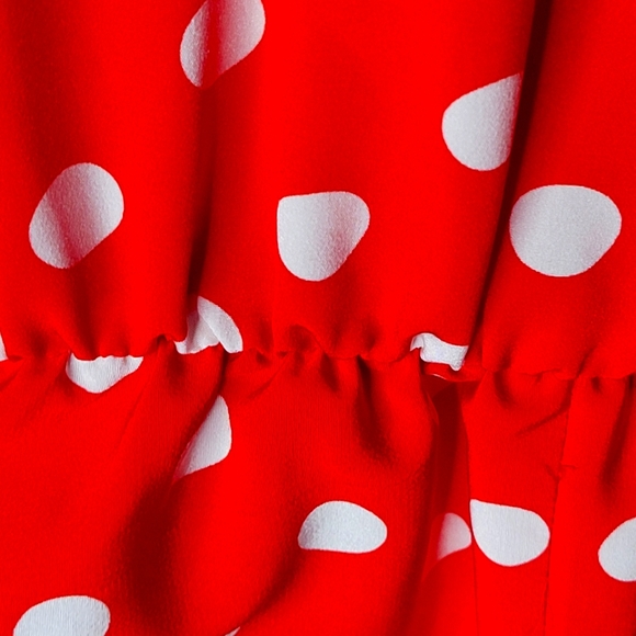 Vintage 80s Ms. Chaus polka dot dress size 8 - Picture 5 of 7